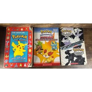 Bundle Of Three Pokemon Scholastic Handbooks Paperback Books Fast Safe Shipping